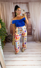 Charger l'image dans la galerie, Pantalon motif coeur bleu EULALIE (34 au 48)