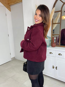 Veste bordeaux Ariana ( 36 au 44)