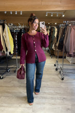 Charger l&#39;image dans la galerie, Gilet bordeaux KLERVIE (34 au 40)