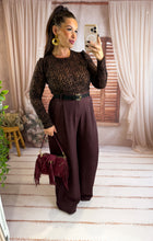 Charger l'image dans la galerie, Pantalon de costume fluide bordeaux BILL