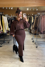 Charger l&#39;image dans la galerie, Jupe fendu chocolat SACHA (34au 42)