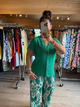 Charger l'image dans la galerie, Chemisier Olivia vert ( 34 au 48 )