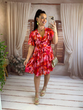 Charger l'image dans la galerie, Robe courte corail MAURICE (36 au 48)