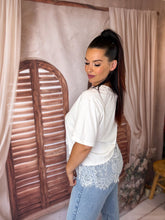 Charger l'image dans la galerie, TEE SHIRT asymétrique dentelle ILONA (34 au 38)
