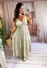 Charger l'image dans la galerie, Robe uni soleil beige ALIX (40 au 46)