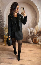 Charger l&#39;image dans la galerie, Perfecto suédine noir étincelle TALIA (36 au 48)⭐️