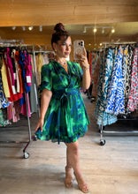 Charger l&#39;image dans la galerie, Robe courte bleu/verte Astrid ☀️( s/m/l)
