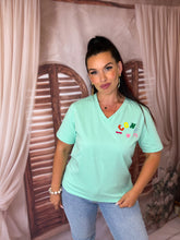 Charger l'image dans la galerie, Tee shirt iconic vert d'eau SAMANTHA (34 au 46)