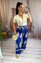 Charger l'image dans la galerie, Pantalon arabesque bleu DREW (36 au 46)