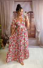 Charger l'image dans la galerie, Robe fleuri rose ODETTE (36 au 48)