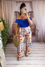 Charger l'image dans la galerie, Pantalon motif coeur bleu EULALIE (34 au 48)