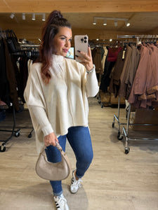 Pull large écru MORGANE (36 au 50)