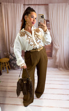 Charger l'image dans la galerie, Pantalon de costume fluide chocolat BILL