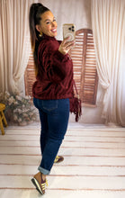 Charger l'image dans la galerie, Veste polaire bordeaux CÉLESTE (36 au petit 44)
