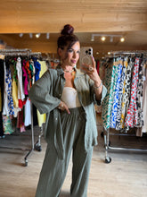 Charger l'image dans la galerie, Chemise kaki gaz de coton NINA ( 36 au 48 )☀️