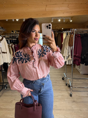 Chemise bordeaux LAETITIA (36 au 48)