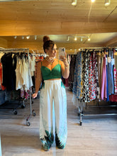 Charger l&#39;image dans la galerie, Ensemble top + pantalon vert AMALIA