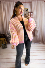 Charger l'image dans la galerie, Gilet tout doux rose/jaune ESTHER (36 au 44)