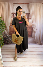 Charger l'image dans la galerie, Robe tee shirt iconic chocolat ROSE (34 au 46) New
