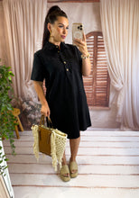 Charger l'image dans la galerie, Robe courte en jeans noir BRAZIL (34 au 48)