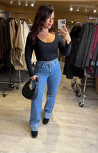 Charger l&#39;image dans la galerie, Top à manches longues noir FIONA (36 au 40)