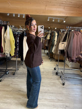 Charger l&#39;image dans la galerie, Gilet chocolat KLERVIE (34 au 40)