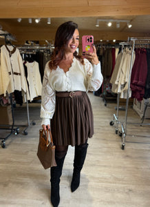 Gilet  tout doux blanc DONNA (34 au 46)