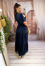 Charger l'image dans la galerie, Robe longue bleu marine CYRA (40 au 48)