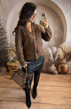 Charger l&#39;image dans la galerie, Chemise chocolat liseré brillant SAM (36 au 48)⭐️