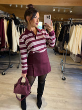Charger l&#39;image dans la galerie, Jupe short bordeaux LISA (34 au 40)
