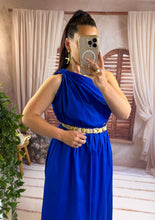Charger l'image dans la galerie, Ensemble top + jupe bleu électrique KLARA (36 au 44)