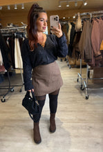 Charger l&#39;image dans la galerie, Gilet doudou dentelle noir  CELLA (36 au 48)