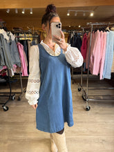 Charger l'image dans la galerie, Robe en jeans à bretelles ABI (42 au 48)