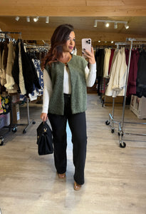 Gilet sans manches kaki YOU (34 au 46)