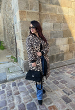 Charger l&#39;image dans la galerie, Long Bombers noir réversible léopard TANIA (36 au 46)