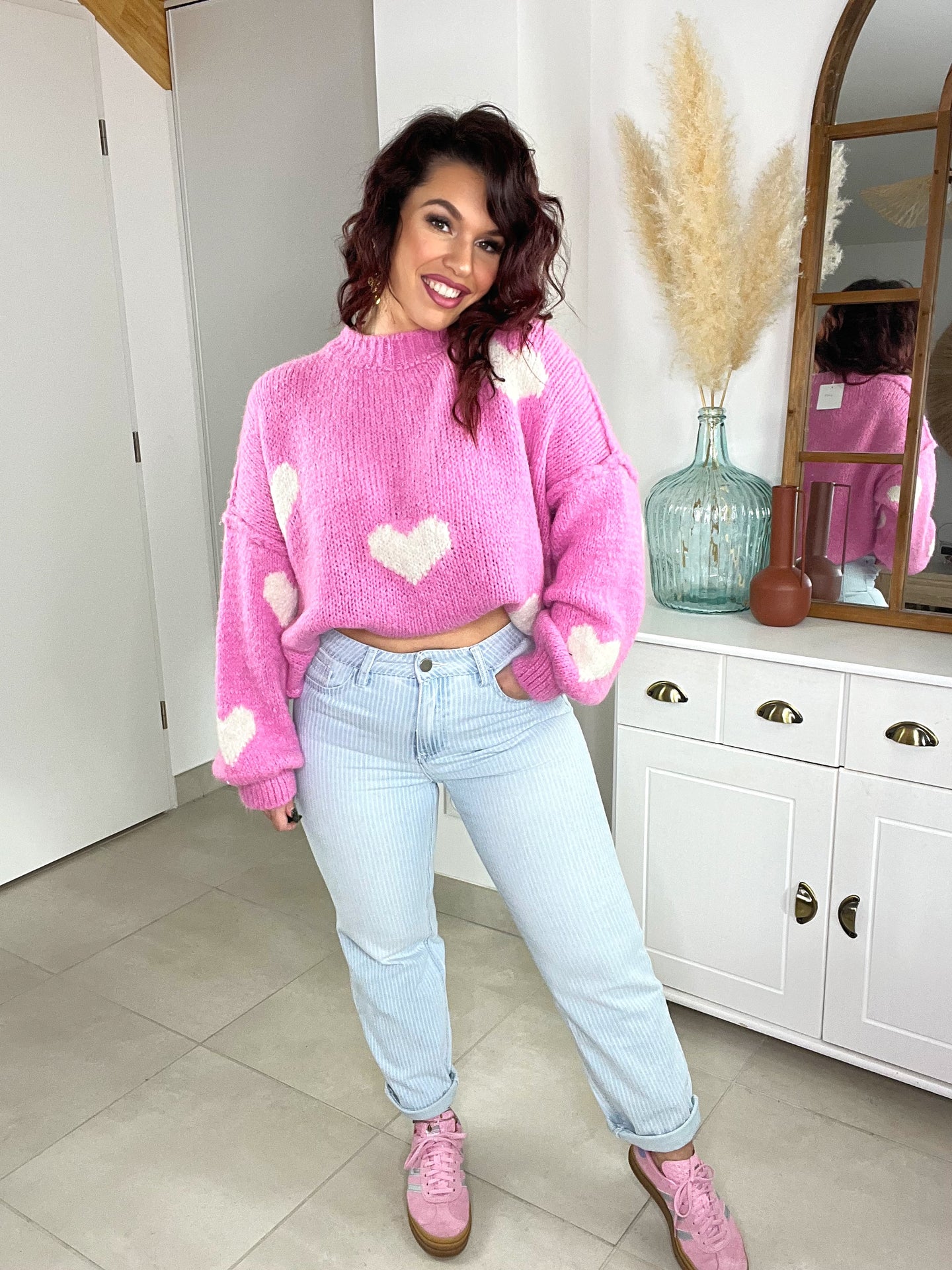 Jeans mom fit blanco ( 34 au 42 )