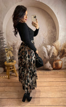 Charger l&#39;image dans la galerie, Jupe longue plissée léopard marron GABY (36 au petit 46) ⭐️