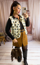 Charger l'image dans la galerie, Gilet sans manches fleuri JEANNE (34 au 48)