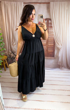 Charger l'image dans la galerie, Robe uni soleil noir ALIX (36 au 46)