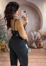 Charger l&#39;image dans la galerie, Body en sequin argenté SCARLETT (34 au 40)