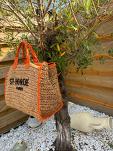 Charger l'image dans la galerie, Sac en osier orange st honoré paris