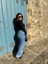 Charger l&#39;image dans la galerie, Jean wide leg avec revers LUMEA (34 au 42)