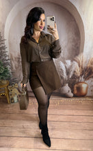 Charger l'image dans la galerie, Jupe short asymétrique chocolat LILAS (36 au 40)