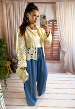 Charger l'image dans la galerie, Gilet en crochet beige DOUNIA (36 au 48)