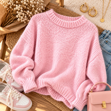 Charger l'image dans la galerie, Pull rose baby Inaya ( 34au 44)