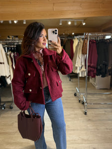 Veste bordeaux Ariana ( 36 au 44)