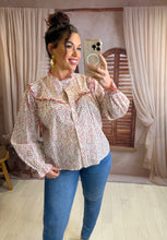 Charger l'image dans la galerie, Chemise fleuri rouge VERA (34 au 48 )