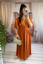 Charger l'image dans la galerie, Robe terracota AMOR (40 au 48)( reste taille 46 )