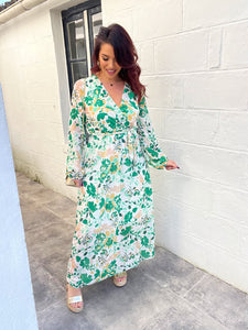 Robe RONISIA verte ( 36 au 48 )