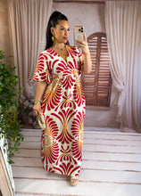 Charger l'image dans la galerie, Robe motif framboise FAUVE ( 36 au 48)